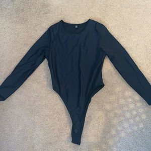 Sheehan black stretchy bodysuit black Size 0XL, fits like a large